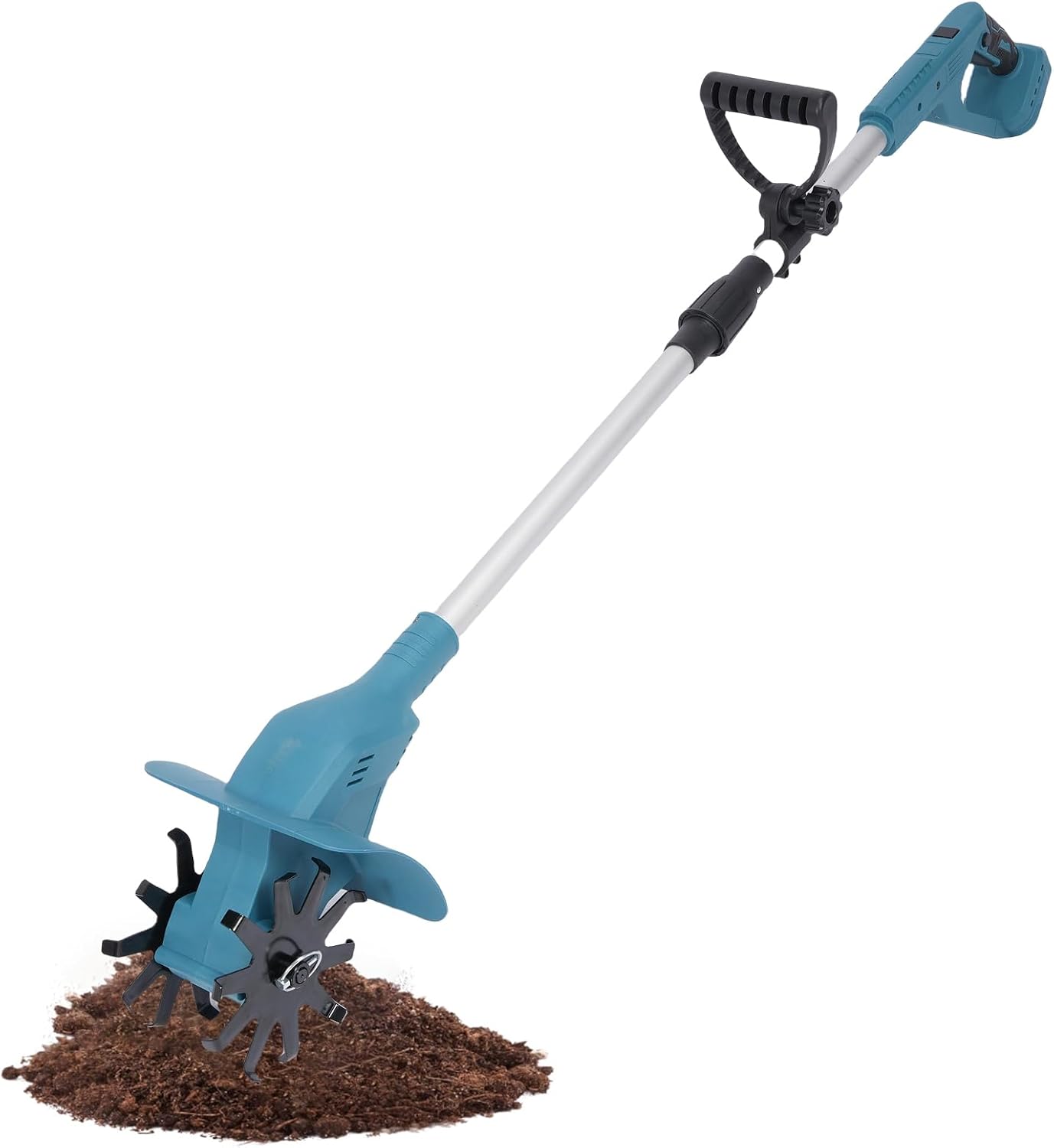 21V Electric Cultivator Cordless Tiller Powerful Efficient Portable Gardening
