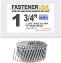 1 3/4' x .093 Ring A153-D HDG Coil Nails 15-DEG Wire 3,600ct