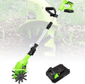 LXXW Electric Tiller 20V Electric Cordless Hand Tiller Soil Cultivator,Gardening Tool Cultivation Machine for Allotment, Lawn, Garden Electric Cultivator