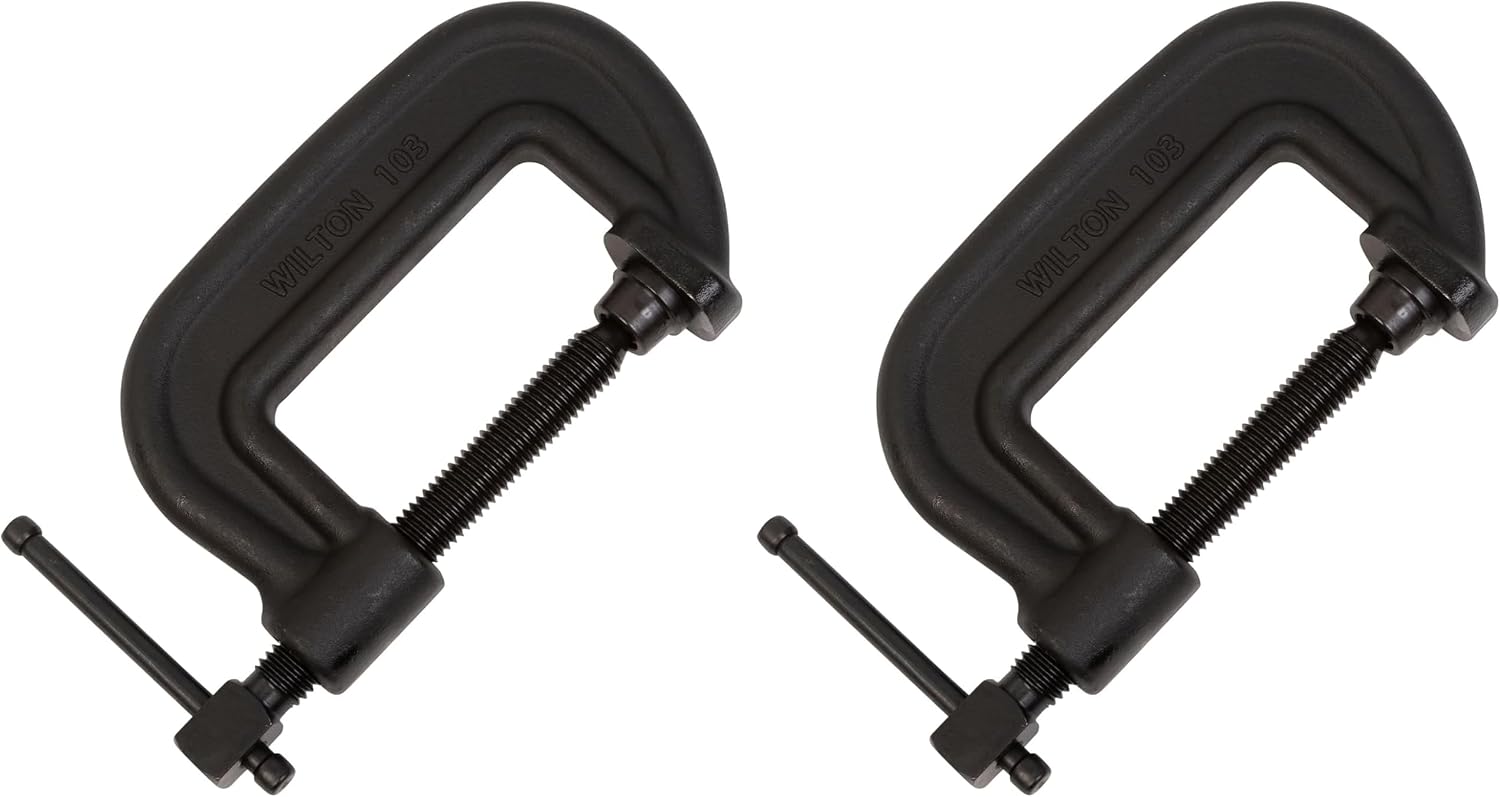 Wilton Brute Force C-Clamp, 2-15/16' Opening, 2' Throat, 8750 Lbs. Clamping Force (Model 103) (Pack of 2)