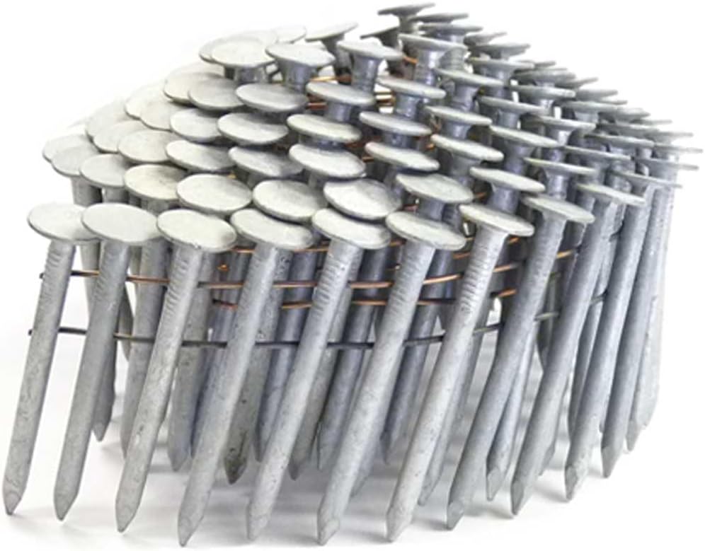 2' Smooth A153-D HDG Coil Roofing Nails 3,600ct