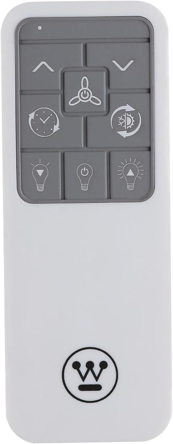 Westinghouse Lighting Alta Vista Contemporary Indoor/Outdoor Ceiling Fan, Dimmable LED Light Fixture with Opal Frosted Glass, Remote Control, 52 Inch, Matte White Finish, DC Motor