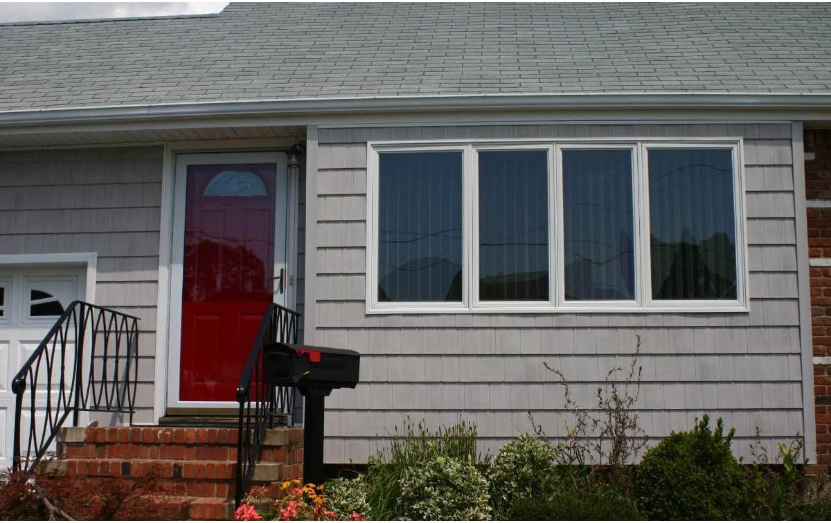 Polaris Homeside Select Double 7in. Cedar Shake Vinyl Siding (1/2 Square) Granite Gray