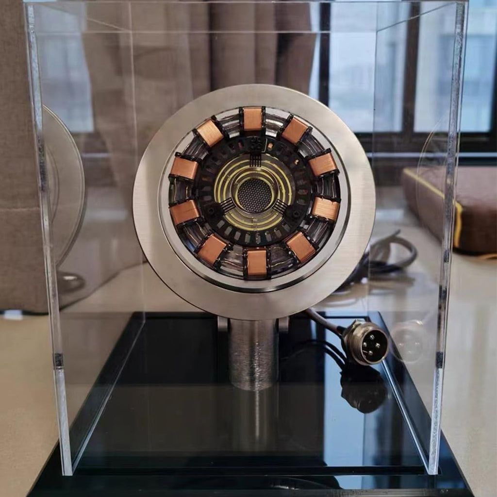 DIY Arc Reactor Model Toys, 1/1 Scale MK2 Arc Reactor Tech Desk Ornament Gift for Teen Adult (KIT Version/MK2 Youth Version)