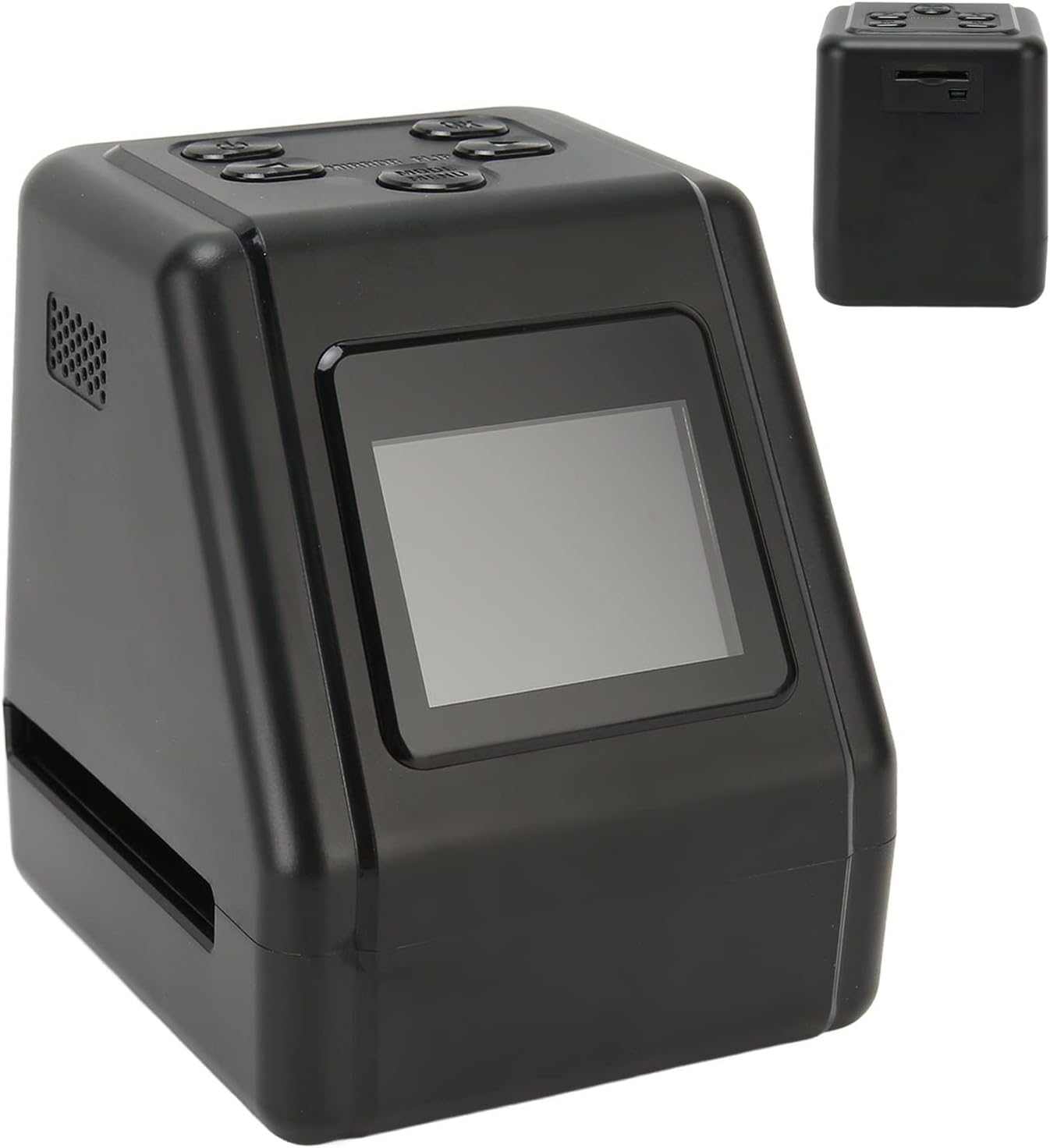 Film & Slide Scanner, All in One 12M Digital Film Scanner with 2in LCD Screen, Converts 135 126 110 & Super 8 Films/Slides/Negatives to Digital JPG Photos, Maximum Support