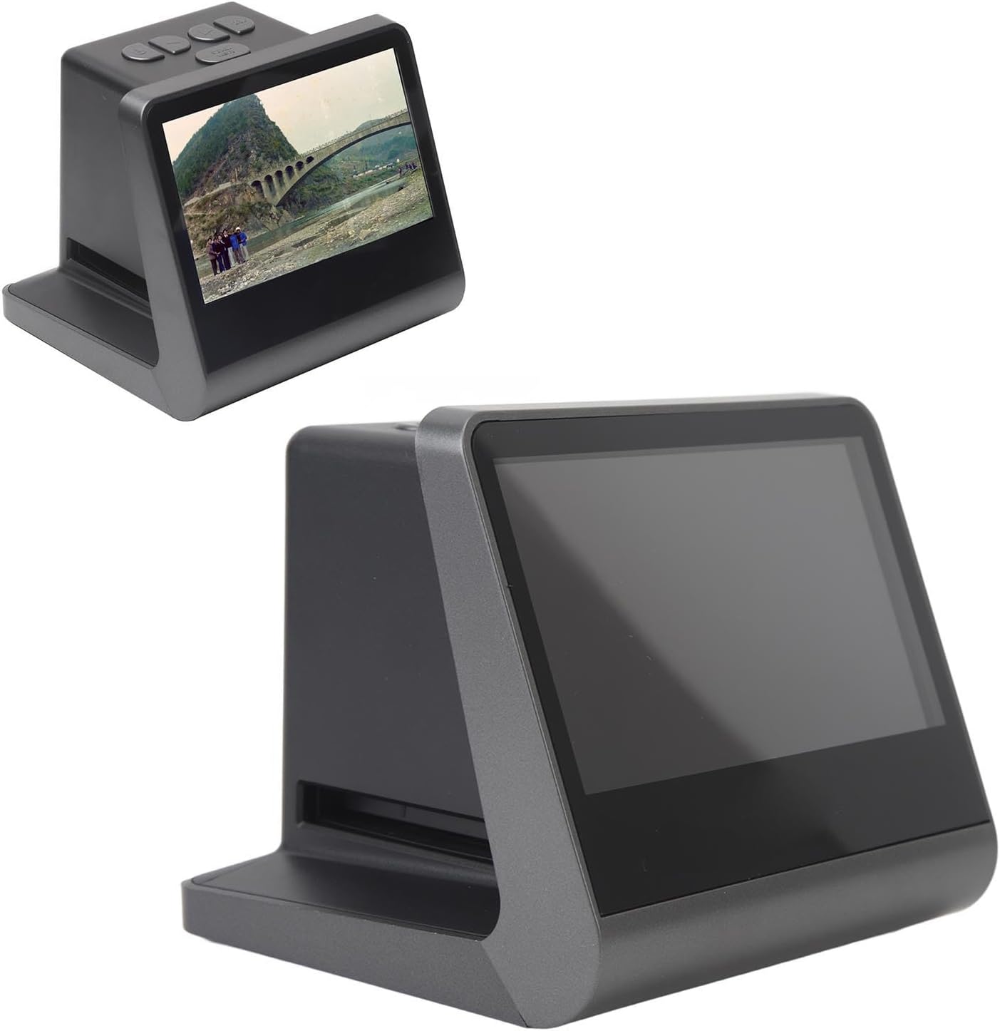 Digital Film Scanner, 16MP 5 Inch LCD Screen, Converts 35mm 126 110 Super 8mm, Black White Negatives, 16GB Memory, Compatible, for Film Slide Digitization