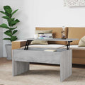 Modern Coffee Table with Hidden Compartment, Lift Top Coffee Table for Home, Office, Gray Sonoma 31.5'x19.9'x16.3' Engineered Wood,-961