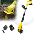 20V 4000Mah Electric Tiller Cultivator/Rotavator,Electric Cordless Hand Tiller Soil Cultivator,Gardening Tool Cultivation Machine for Allotment, Lawn, Garden