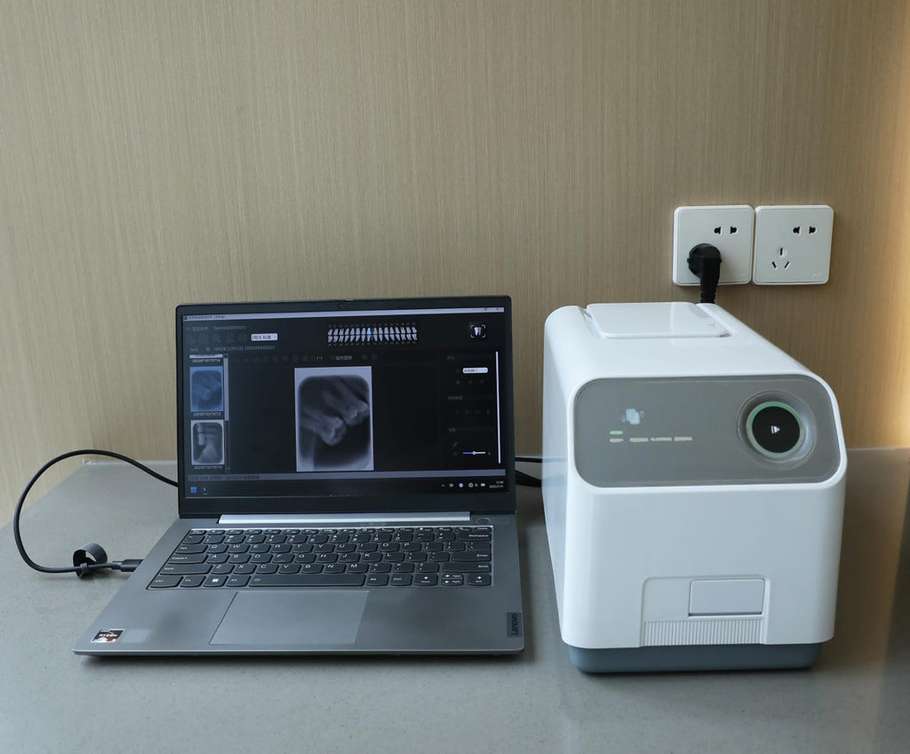 X ray Image Scanner, Dental PSP Scanner Digital Imaging Phosphor Plate Scanner System for Veterinary and Lab