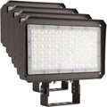 kadision 200W LED Flood Light with Dusk-to-Dawn Photocell, 200W/150W/100W Adjustable Super Bright 26000lm 5000K 100-277V IP65 Waterproof, Trunnion Mount LED Parking Lot Light, ETL Listed (Pack of 4)