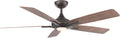 Modern Forms Mykonos Smart Indoor and Outdoor 5-Blade Ceiling Fan 60in Oil Rubbed Bronze Barn Wood with 2700K LED Light Kit and Remote Control worksworks with Alexa and iOS or Android App