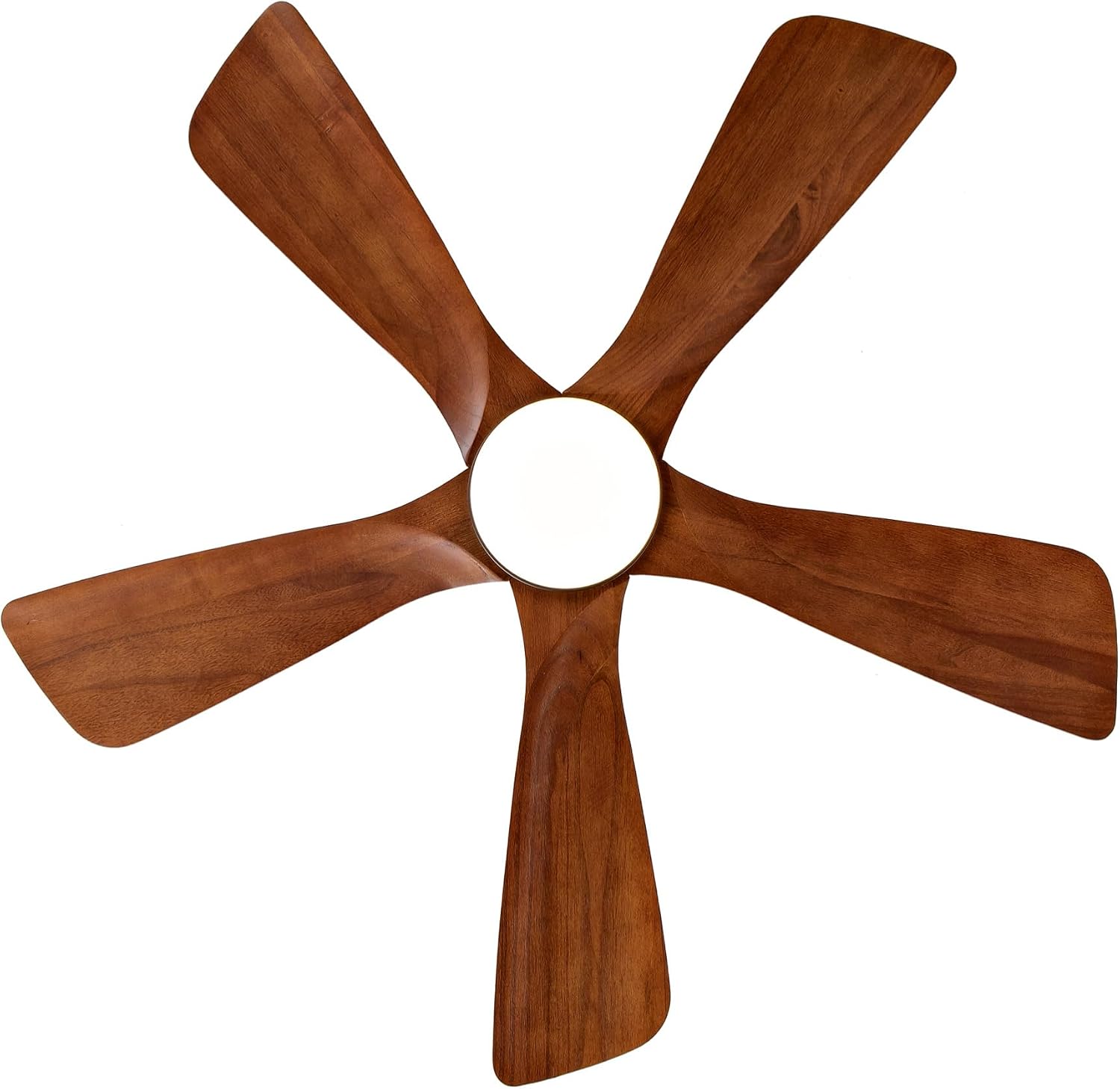 Modern Outdoor Ceiling Fan with Integrated LED Light and Remote Control for Covered Patios | 42-Inch Quiet Reversible DC Motor with Solid Wood Blades | Energy Efficient Farmhouse Style Air Circulation