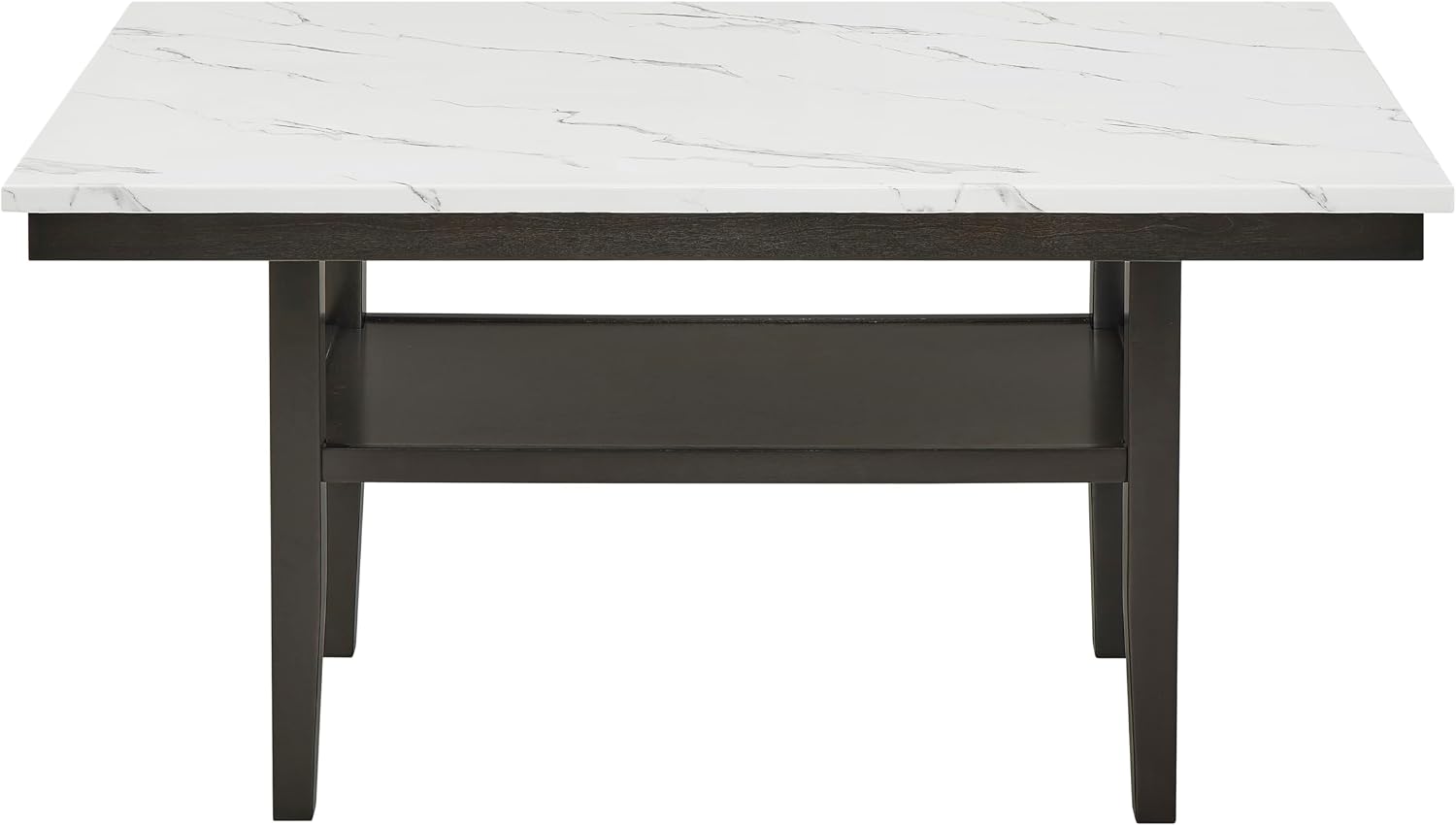 New Classic Furniture Carissa 5-Piece Wood Rectangle Dining Set in Stone