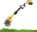 Cordless Tiller Cultivator 20V 250RPM Electric Tiller Handheld Battery Powered Garden Cultivator with Telescopic Rod for Lawn,Farms,Yard,Soil (Cultivation Width 3.9'/ Depth: 6.7')