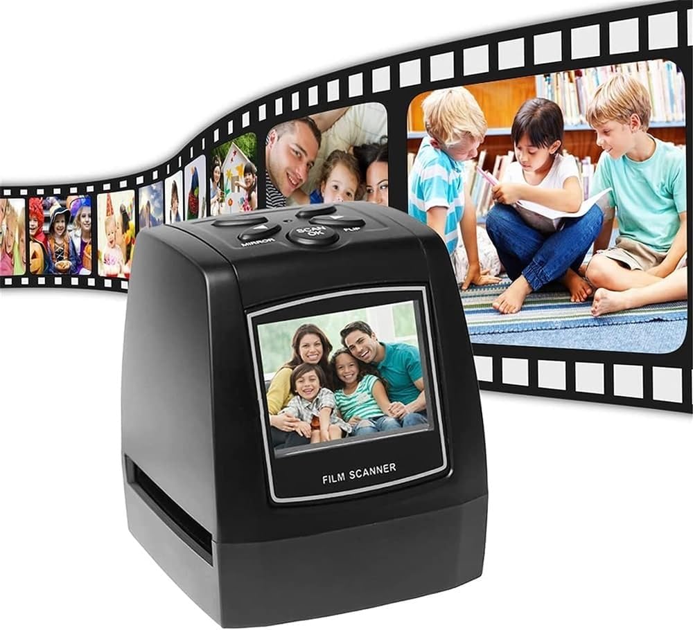 Film Slide Scanner,Negatives Scanner,Convert 135 Film/35mm Slide to JPG Digital Photos,Support USB Output