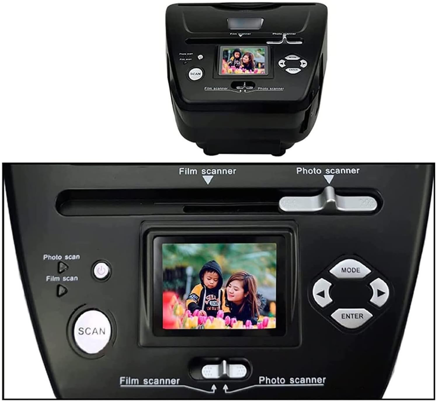 8.1 Megapixel Photo and Film Scanner, Film and Slide Scanner Digital Film Converter, 135 Negative Scanner Photo Scanner Views