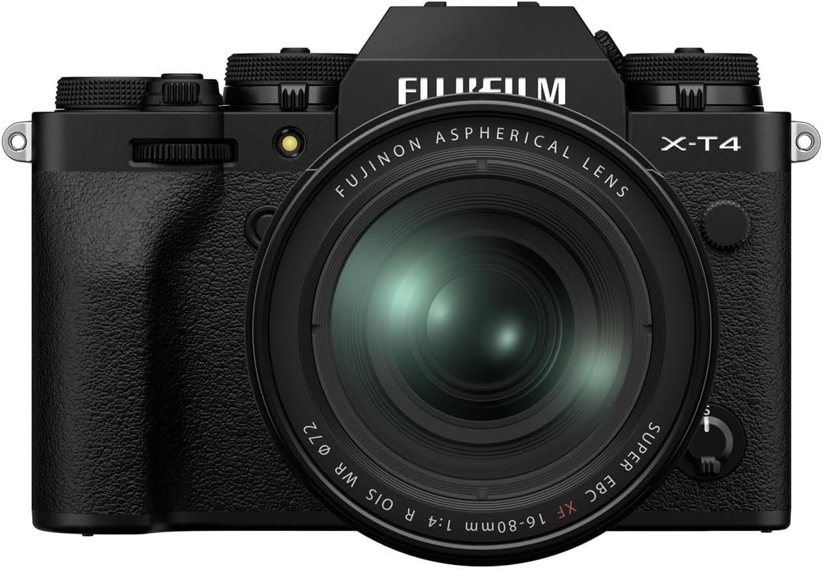 Fujifilm X-T4 Mirrorless Digital Camera XF16-80mm Lens Kit - Black, XFS-16-80mm