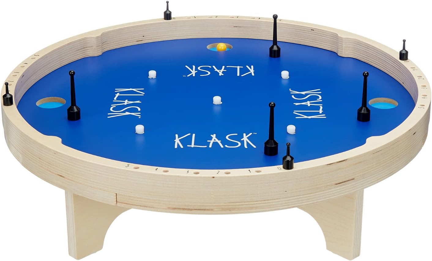 KLASK: The Magnetic Award-Winning Party Game of Skill - for Kids and Adults of All Ages That's Half Foosball, Half Air Hockey