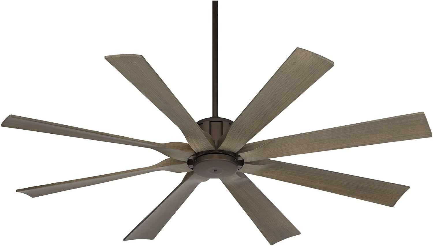 Possini Euro Design 60' Defender Industrial Rustic Indoor Outdoor Ceiling Fan with Remote Control Oil Rubbed Bronze Hand-Painted Weathered Oak Damp Rated for Patio Exterior Porch Gazebo Garage Barn