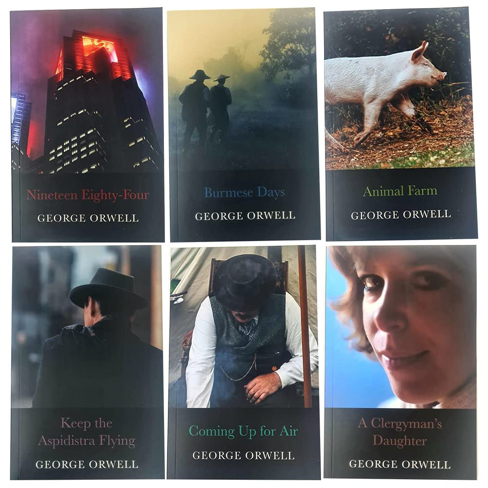 The George Orwell Complete Classic Essential Collection 6 Books Box Set (Keep the Aspidistra Flying, Clergyman's Daughter, Coming Up for Air, Burmese Days, Animal Farm & Nineteen Eighty-Four)