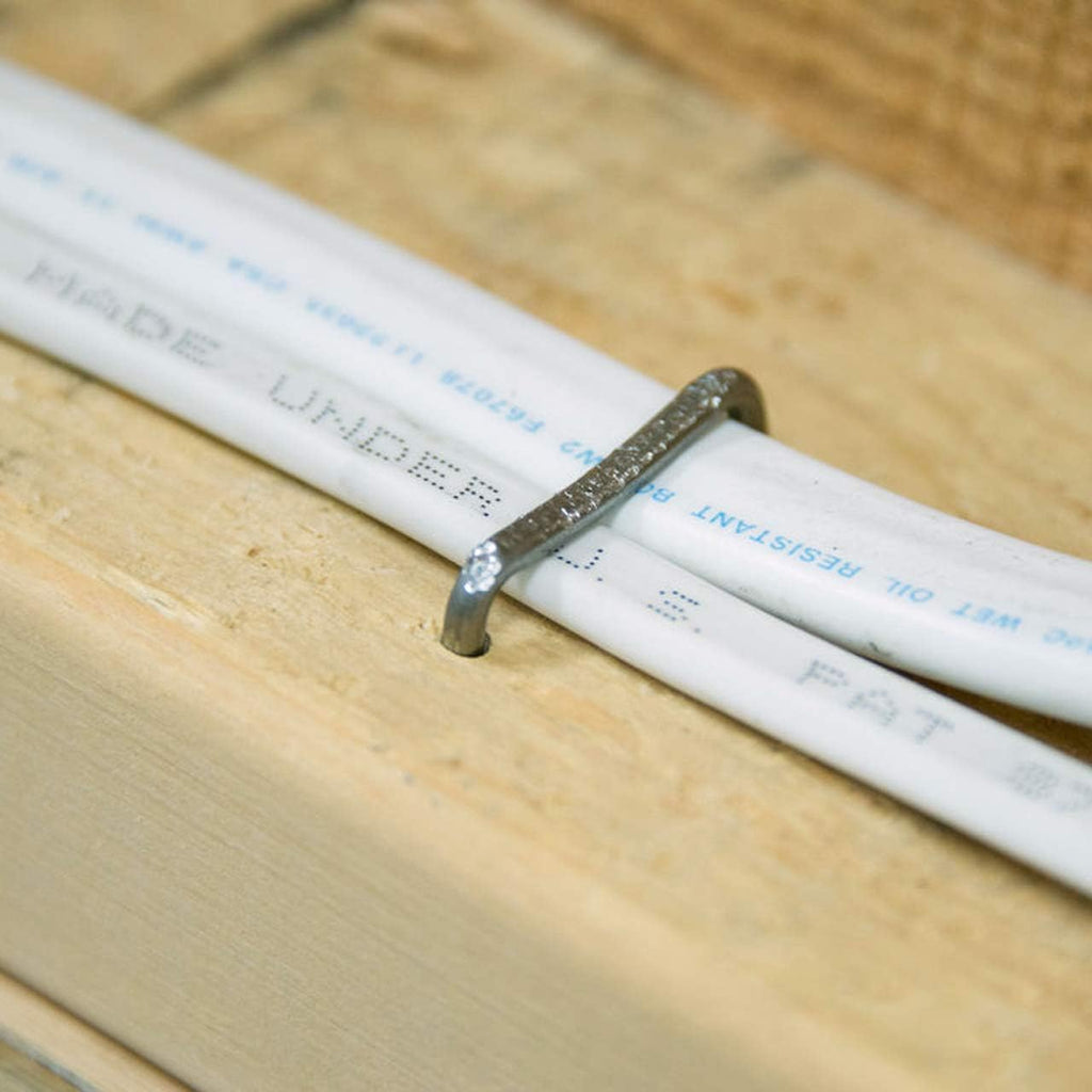 Gardner Bender MS-950B Metal Cable Staple, ½ Inch, Contractor Length, Electrical Wire & Non-Metalic Cable (NM), 5,000 Pk.