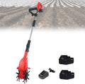 Cordless Rotavator, Handheld Electric Garden Tiller/Rotavator, 4000mah Battery Powered Soil Cultivator,20v Fast Charge Gardening Tool,4000mA×2