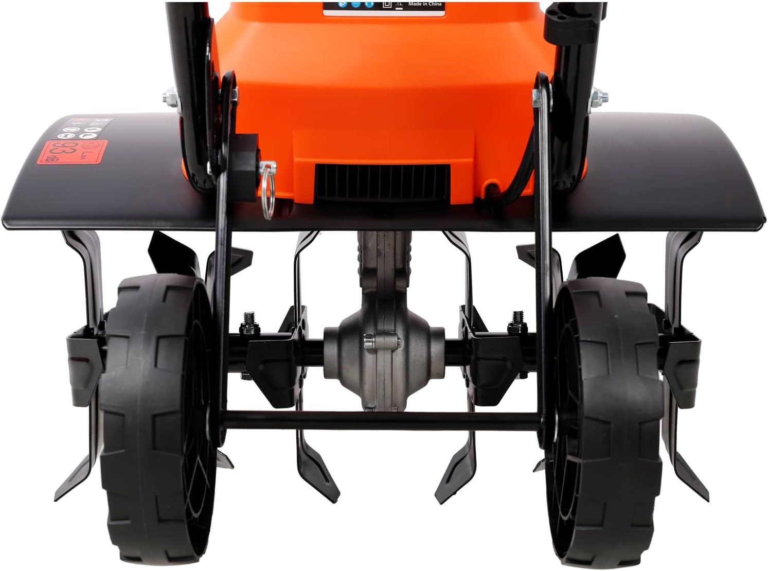 13.5AMP Electric Tiller with 24 Steel Tines, Adjustable Wheels, 18-Inch Width for Garden Lawn Yard
