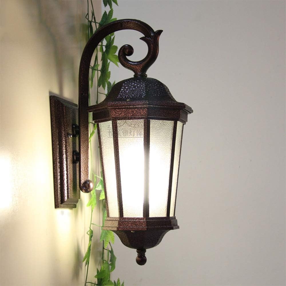 Wall Mounted Light European Style Aluminum Alloy Outdoor Wall Lamp Clubhouse Community Furniture Balcony Waterproof Landscape Illumination Lamp Wall Light E27 Lantern Spotlights Reading Light