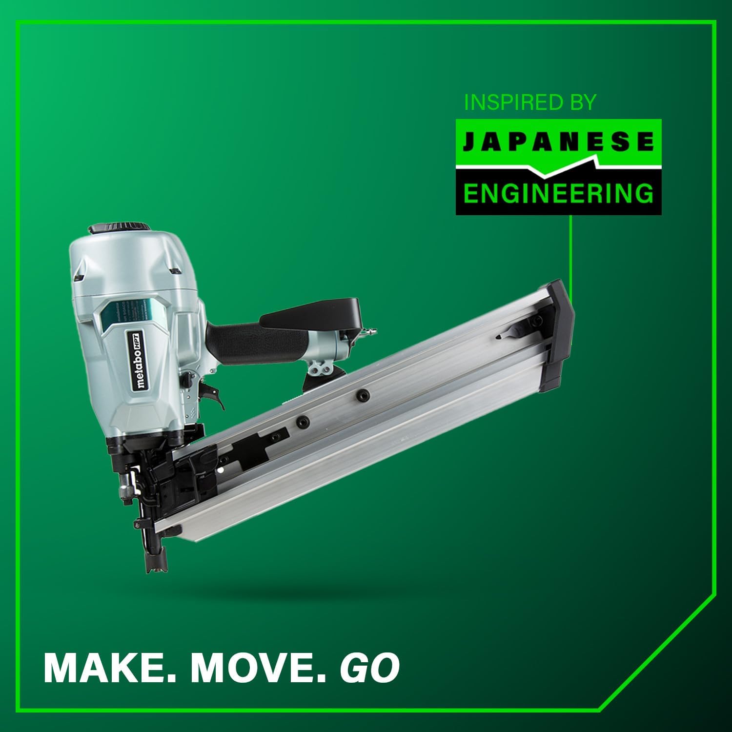Metabo HPT Framing Nailer, Pro-Preferred Pneumatic Power Nailers in Framing Tools, Powerful Tool With Tool-less Depth Adjustment & Claw Tip, 21° 3-1/2' Plastic Collated Nails, NR90AC5