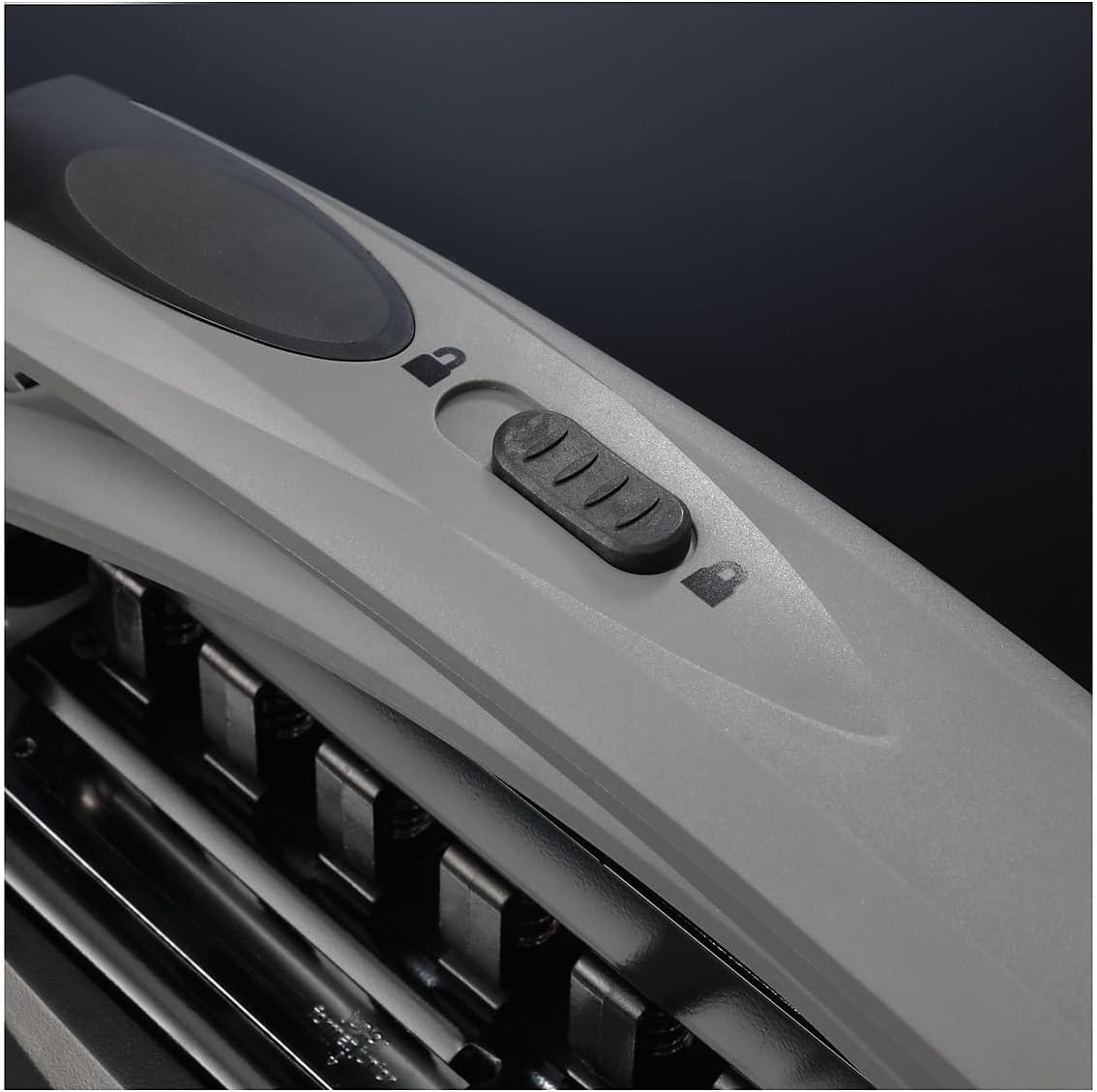 Staples Arc Desktop Paper Punch, 8‑Sheet Capacity, Black/Gray – Disc‑Bound System Punch
