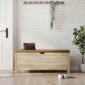 Modern Design Storage Box with a Cushion Bench, Entryway Bench with Cushioned Seat for Living Room, Home, Office, 41.3'x15.7'x17.7',-373