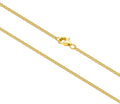 10k 14k 18k Real Gold Thin Gold Chain Necklace for Women, Classic Thin Cable Chain Necklace 1mm, 1.2mm, 1.35mm, 1.6mm, 1.75mm Durable Strong Solid 14k Gold Chain Necklace Women