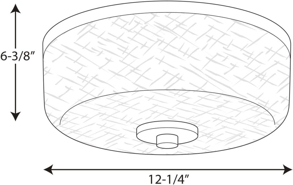 Progress Lighting Alexa Collection Two-Light 12-1/4'' Flush Mount