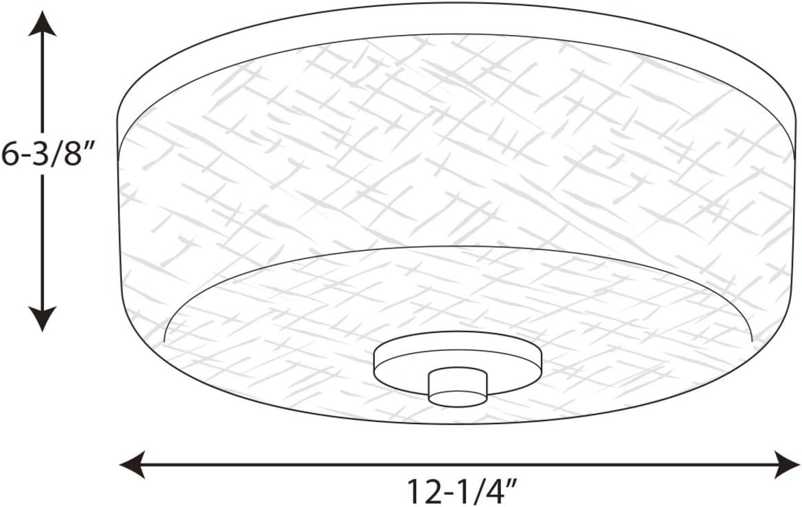 Progress Lighting Alexa Collection Two-Light 12-1/4'' Flush Mount