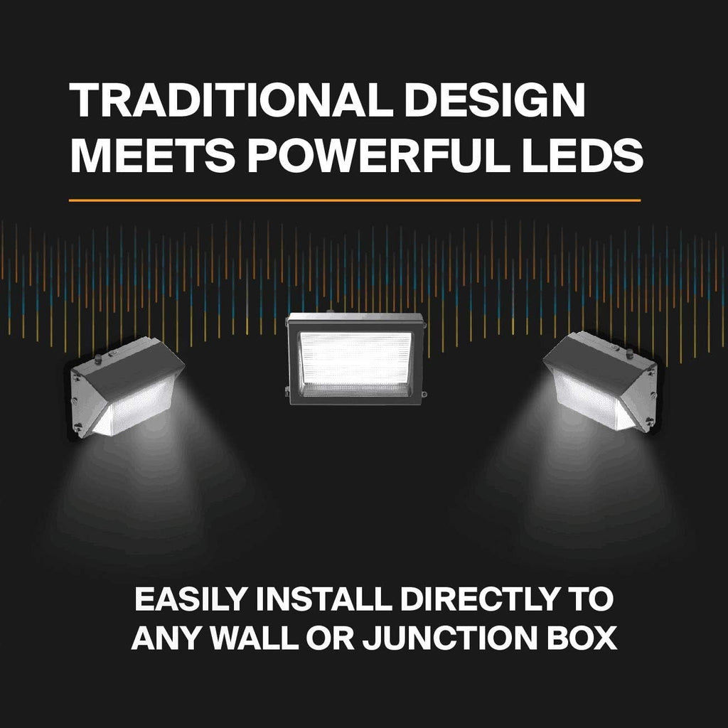 ledmo LED Wall Pack Lights Repalces 800W HPS/HID Light 4 Pack 15600LM Outdoor Commercial Lighting Fixture 120W Waterproof Wall Mount Security Lighting 5000K