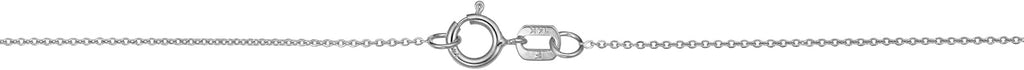 Kooljewelry Womens 14k Yellow or White Gold Cable Chain - 0.8 mm Necklace
