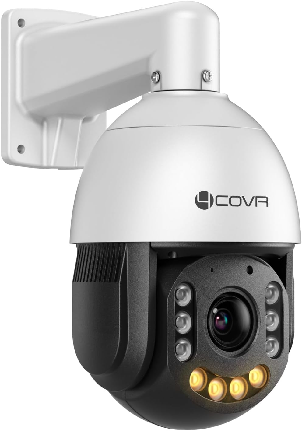4COVR 8MP Outdoor PTZ Camera IP67, 20x Optical Zoom, Human Vehicle Detection Activate Spotlights & Color Night, PoE Speed Dome Security Camera, Auto Cruising & Human Tracking, 2 Way Talk, LY-608IC20