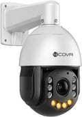 4COVR 8MP Outdoor PTZ Camera IP67, 20x Optical Zoom, Human Vehicle Detection Activate Spotlights & Color Night, PoE Speed Dome Security Camera, Auto Cruising & Human Tracking, 2 Way Talk, LY-608IC20