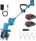 280RPM Electric Garden Tiller, 9 inch Tilling Width, 6.69 inch Depth Rototiller for Gardening, Weeding, Soil Cultivation