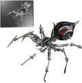 3D Metal Puzzle Spider Model Kit for Adults with Light, 602 PCS Mechanical Metal War Spider Steampunk Animal DIY Assembly Jigsaw Puzzle Model Desk Gifts for Adults