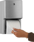 Bobrick Surface-Mounted Multi-Roll Toilet Tissue Dispenser – Satin-Finish Stainless Steel, ADA Compliant, Holds Two Standard Rolls, Theft-Resistant Heavy-Duty Spindles, ConturaSeries Design (Model B-4288)