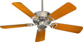 Quorum 43425-65 Traditional 42``Ceiling Fan from Estate Collection in Pewter, Nickel, Silver Finish,