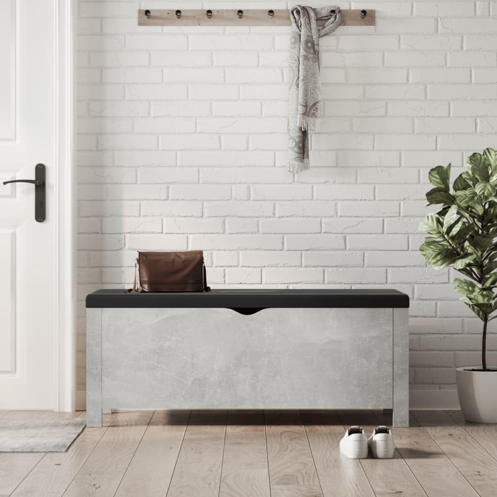 Modern Design Storage Box with a Cushion Bench, Entryway Bench with Cushioned Seat for Living Room, Home, Office, 41.3'x15.7'x17.7',-374