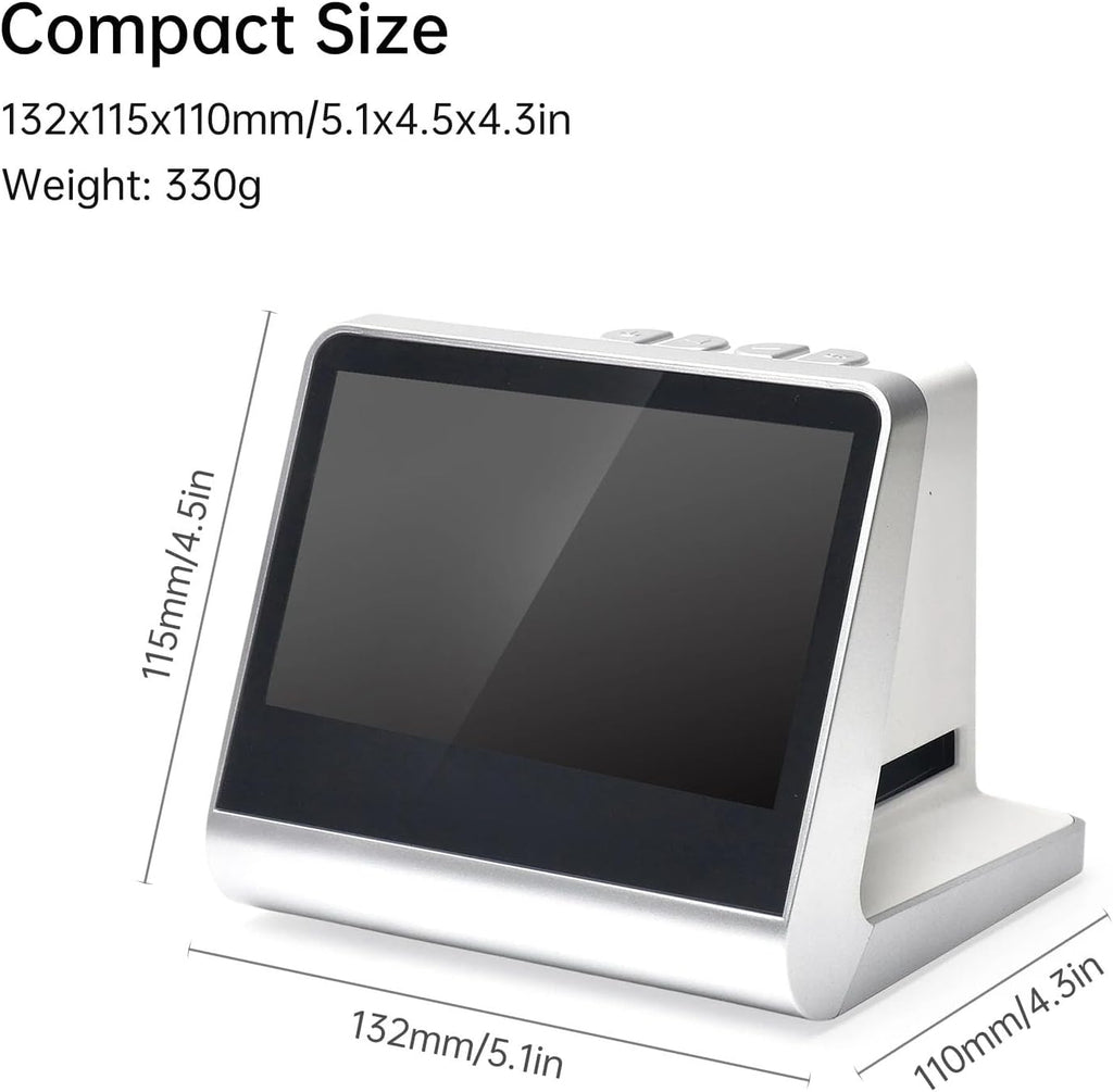 5-inch Screen 22MP Film Scanner,135 Film/126KPK/110 Film/Super8/Monochrome/Slide to Digital JPEG Photos
