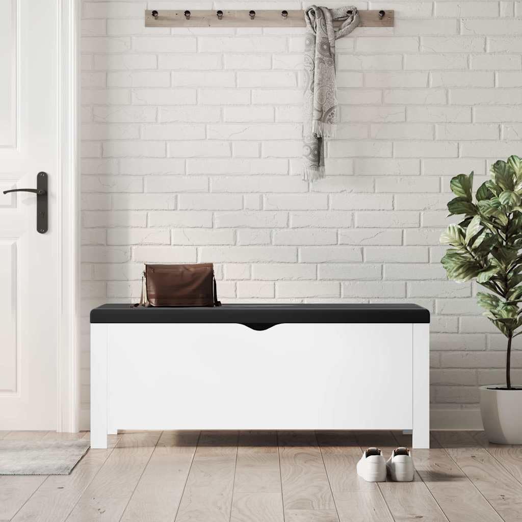 Modern Design Storage Box with a Cushion Bench, Entryway Bench with Cushioned Seat for Living Room, Home, Office, 41.3'x15.7'x17.7',-370