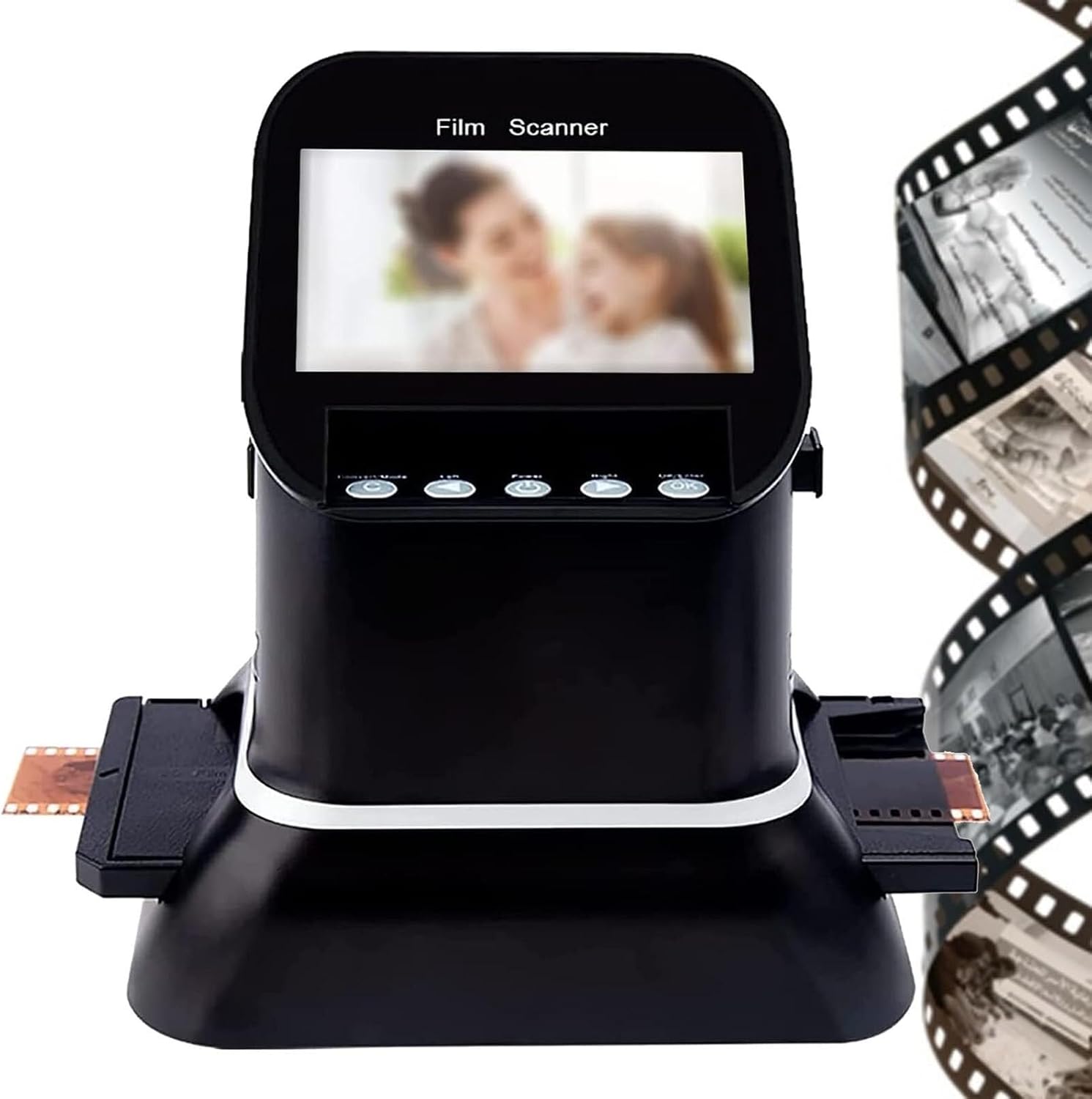 120/126/127/135 Film Negative Scanner 22MP High-Resolution Standalone Slide & Negative Digitizer for 35mm Converts to JPEG Without Computer Software