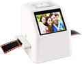Negative Film Scanner, Digital Film & Slide Scanner, 2.4' LCD Screen, Converts 135 110 126 and Super 8 Films/Slides/Negatives to Digital JPEG Photos, Built-in 128MB Memory