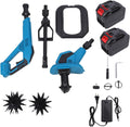 Cordless Rototiller,Rototiller Electric Battery Cultivator, Powerful Lightweight Tiller for Gardens with 2 Batteries, Gardening Tool, ABS Material (US Plug)