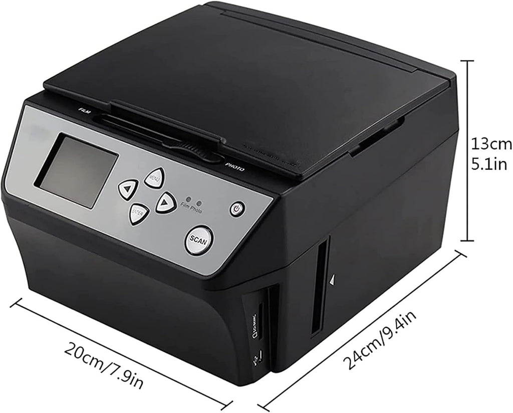 Film & Slide Scanner, 22MP Digital Film Scanner, with LCD Screen, for Convert 135 Film/35mmSlide /110Film Business Card to JPG Digital Photos