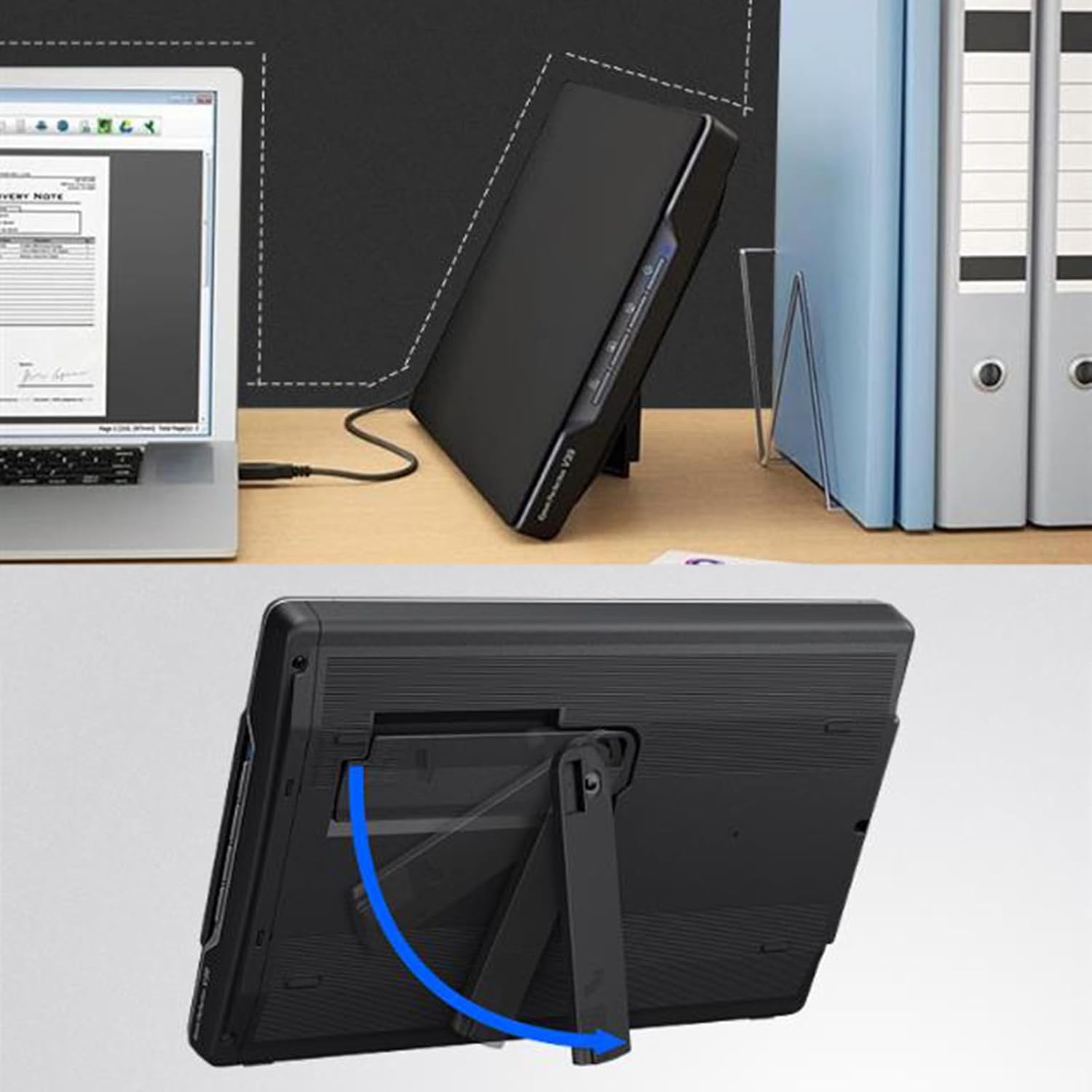 A4 Large Format Flatbed Scanner, Document & Photo & Book Scanner, Frameless, Auto-Scan, 4800 Dpi Optical Resolution, 9.9sec Fast Scan Speeds
